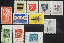 1965 Liechtenstein; Jahrgang In Den Hauptnummern Komplett, **/MNH, ME 23,- - Sonstige & Ohne Zuordnung