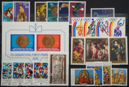 1976 Liechtenstein; Jahrgang In Den HN Komplett, Postfrisch/MNH, ME 37,- - Other & Unclassified