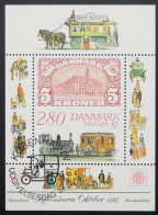 1987 Dänemark; Block Bfm.-Ausstellung, Gestempelt, Bl. 7, ME 25,- - Otros & Sin Clasificación