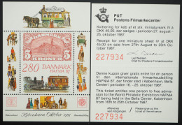 1987 Dänemark; Block Bfm.-Ausstellung, Postfrisch/MNH, Bl. 7, ME 25,- - Altri & Non Classificati