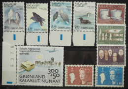 1988 Grönland; In Den Hauptnummern Kompletter Jahrgang, **/MNH, ME 21,- - Altri & Non Classificati