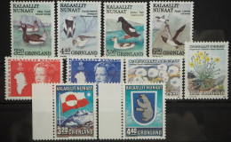 1989 Grönland; In Den Hauptnummern Kompletter Jahrgang, **/MNH, ME 22,- - Altri & Non Classificati