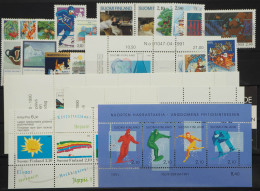 1991 Finnland; In Den HN Kompletter Jahrgang Mit MH 27 + 28, **/MNH, ME 43,- - Sonstige & Ohne Zuordnung