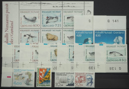 1991 Grönland; In Den Hauptnummern Kompletter Jahrgang, **/MNH, ME 65,- - Sonstige & Ohne Zuordnung