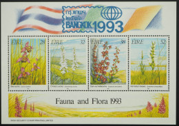 1993 Irland; Block Orchideen In Type II, Postfrisch/MNH, Bl. 10 II, ME 18,- - Other & Unclassified