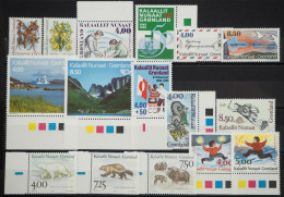 1995 Grönland; In Den Hauptnummern Kompletter Jahrgang, **/MNH, ME 72,- - Sonstige & Ohne Zuordnung