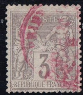 France N°87 - Oblitéré CàD Rouge - TB - 1876-1898 Sage (Tipo II)