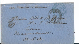 PREUSSEN 372 / DÖPV Sondertarif, Handschriftlich 5/10 Nach USA Via Bremen.  1867, Brief Als Inhalt Ex Berlin P.E.Nr. 8 - Briefe U. Dokumente