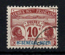Haut Senegal Et Niger - YV Taxe 2 Oblitéré Cote 10 Euros - Usati