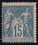 France N°90 - Neuf * Avec Charnière - TB - 1876-1898 Sage (Type II)