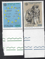 Italia,Italy, Italie, Italien 1982; Trattati Di Roma + Incoronazione Di Carlo Magno. Serie Completa Di Bordo. - EU-Organe