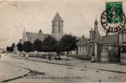 CPA 78 Yvelines - LE PERRAY - La Mairie Et L'église - Le Perray En Yvelines