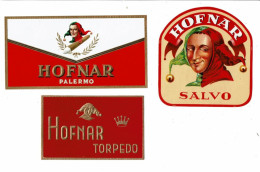 3 étiquette HOFNAR Salvo Torpedo Palermo - Labels