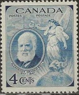 CANADA 1947 Birth Centenary Of Alexander Graham Bell (inventor Of The Telephone) - 4c Alexander Graham Bell And Fame MH - Neufs