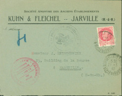 Guerre 40 SA Kuhn & Fleichel Jarville Cachet Chambre De Commerce Service Correspondances Commerciales Marseille - Guerre De 1939-45