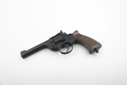 Vintage TOY GUN : Pistolas & Revólveres RBA WEBLEY MK-I - L=10cm - 19??s - Keywords : Cap - Revolver - Pistol - Armes Neutralisées