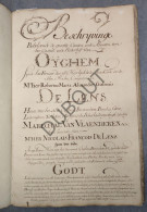 Ooigem/Wielsbeke/Harelbeke - Eigendommen Robertus Maria Alexander De Lens, Heer Van Ooigem, Bavikhove, Etc  (P371) - Manoscritti