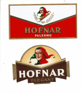 2 étiquette Cigares HOFNAR Palermo Elegant Tabac - Labels