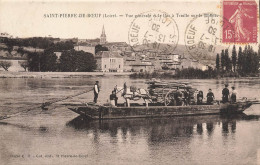 St Pierre De Boeuf * Vue Générale Et Le Bac à Traille Sur Le Rhône * Passeur Attelage - Other & Unclassified