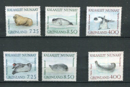 Groenland** N° 199 à 204 - Faune Marine - Neufs