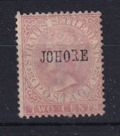 Malaya - Johore: 1884/86   QV 'Johore' OVPT    SG8    2c    Pale Rose    MH   - Johore