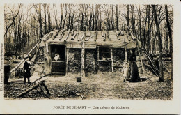 13103 - FORET DE SENART  :  UNE CABANE DE BUCHERONS  Circulée En  1905 - Bois Commerce Métier Marchand - Sénart