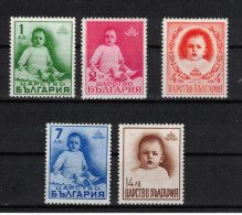 BULGARIE    Timbres Neufs ** De 1938   (ref 94 C ) Série Prince Héritier Simeon - Oblitérés