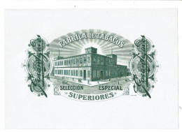 étiquette Cigares Fabrica De Tabacos Seleccion Especial Superiores Garantizados Tabac - Labels