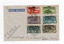 !!! AEF, LETTRE PAR AVION DE BRAZZAVILLE POUR REIMS DE 1938 - Cartas & Documentos