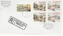 24422) Canada Winnipeg Registered Ferguson Closed Post Office Postmark Cancel - Storia Postale