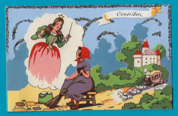 Carte à Système IDA  Pailletée Et Decoupis Cendrillon - Contes, Fables & Légendes