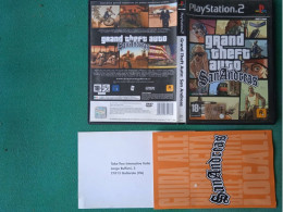 GRAND THEFT AUTO SANANDREAS , Play Station II  USATO  . IN ITALIANO - Playstation 2