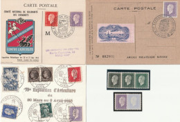 Marianne De Londres, 3 Carte + Variété. Collection BERCK. - 1944-45 Marianne (Dulac)