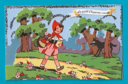 Carte à Système IDA  Pailletée Et Decoupis Le Petit Chaperon Rouge - Contes, Fables & Légendes