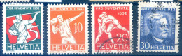 Suisse N°263 à 266 Neuf* Et Oblitérés - (F315) - Used Stamps