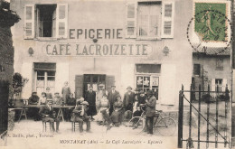 Montanay * Façade Devanture épicerie Café LACROIZETTE * Villageois - Non Classés