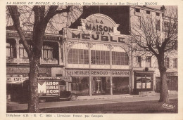 Macon * Cpa Pub Publicité LA MAISON DU MEUBLE * Commerce Magasin RENOUD GRAPPIN * 30 Quai Lamartine - Macon