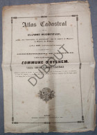 Ooigem/Wielsbeke - Kanton Oostrozebeke - Klapper Op Popp Kaart ± 1860 (P370) - Manuscrits