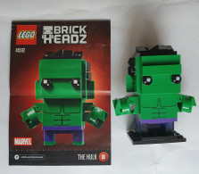 FIGURINE JOUET LEGO BRICK HEADZ 41592 HULK MARVEL Avec Livret - Poppetjes