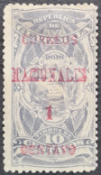 Guatemala 1898 Timbre Fiscal Revenue Stamp Armoiries Arms Surchargé Overprinted Yvert 93 (*) MNG - Timbres