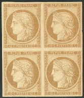 * No 1, Bloc De Quatre, Jolie Pièce. - TB. - RR - 1849-1850 Ceres