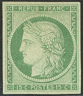 * No 2, Vert, Superbe. - RRR - 1849-1850 Ceres