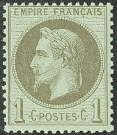 ** No 25, Vert-bronze, Très Frais. - TB - 1863-1870 Napoleon III Gelauwerd