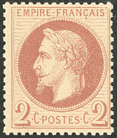 ** No 26B, Rouge-brun Clair Type II, Très Frais. - TB - 1863-1870 Napoléon III Lauré