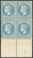 ** No 29B, Bloc De Quatre Bdf, Très Frais. - TB - 1863-1870 Napoleone III Con Gli Allori