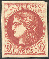 * No 40Bf, Rouge-brique Foncé, Jolie Pièce. - TB. - R - 1870 Ausgabe Bordeaux