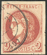No 40Bf, Pelurage Au Verso Mais Superbe D'aspect - 1870 Uitgave Van Bordeaux