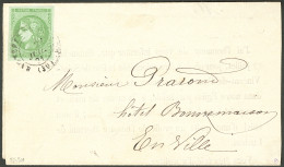 Lettre No 42B, Obl Cad Bagnères De Luchon 20 Juil 71, Seul Sur Imprimé Local, Superbe. - R - 1870 Emissione Di Bordeaux