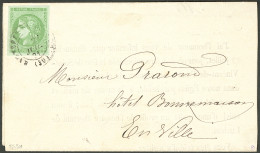 Lettre No 42B, Obl Cad Bagnères De Luchon 20 Juil 71, Seul Sur Imprimé Local, Superbe. - R - 1870 Uitgave Van Bordeaux