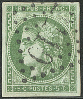 No 42Bd, Vert Sauge, Superbe Nuance. - TB. - R - 1870 Emisión De Bordeaux